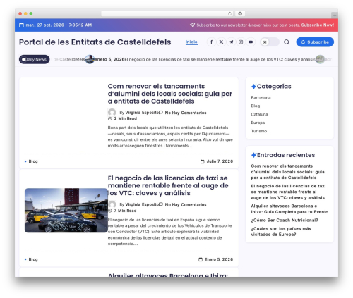 WordPress theme Blogsy - entitatscastelldefels.cat