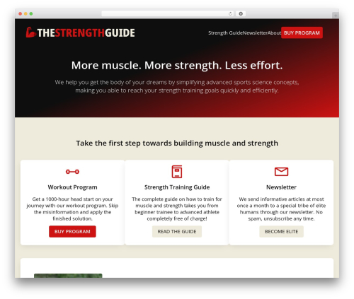 WordPress theme tsg - thestrengthguide.com WordPress theme tsg - thestrengthguide.com