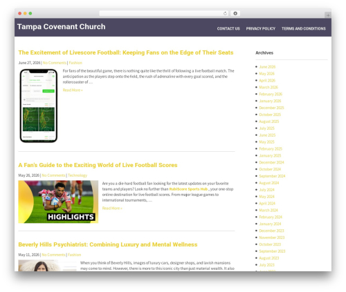 WP theme Modular Lite - tampacovenantchurch.org