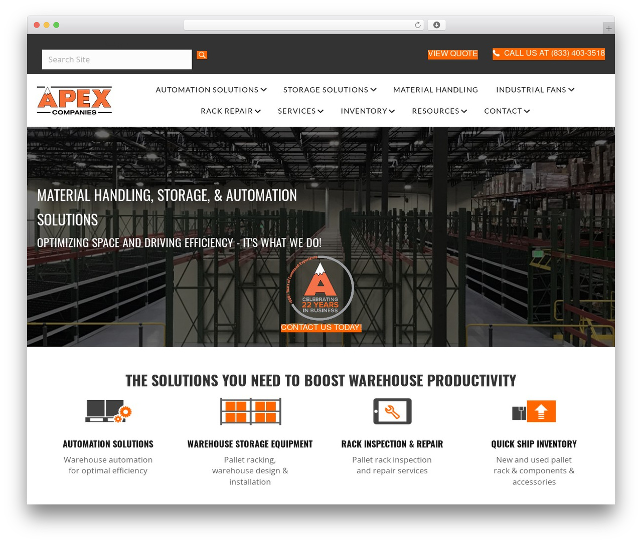 Beaver Builder Theme WordPress theme - apexwarehousesystems.com
