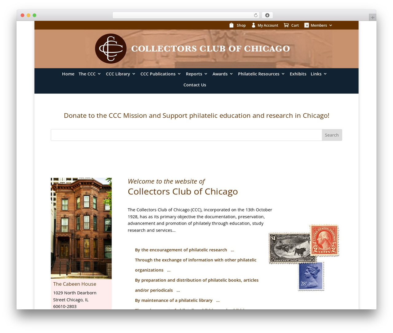 CCC WordPress theme - collectorsclubchicago.org