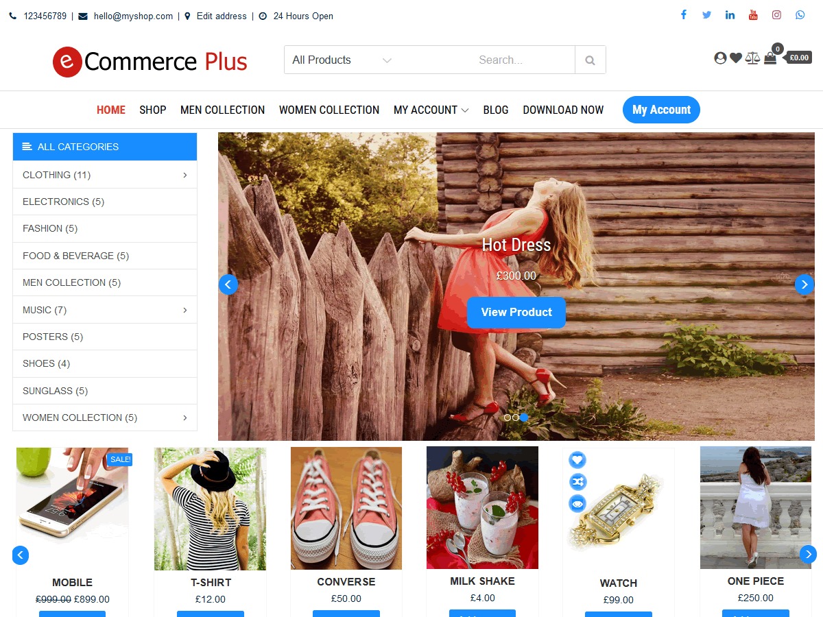 eCommerce Plus WordPress portfolio theme