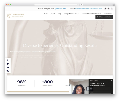 Genesis theme WordPress - legalusvisa.com