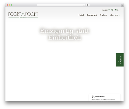 Valpix cookie info multilingual WordPress plugin - poortapoort.ch