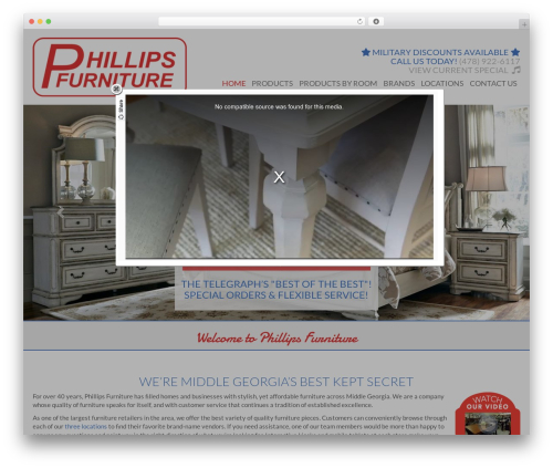 Next Foundations WordPress ecommerce theme - phillipsfurnitureinc.com