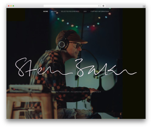 Obsidian theme WordPress - stevebakermusic.com