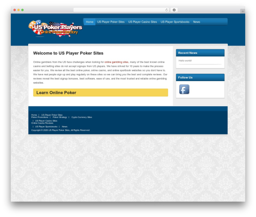 Poker Theme WordPress theme - usplayerpokersites.com