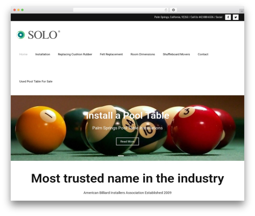 Ryan WordPress theme - palmspringspooltablerepair.com