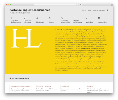 The7 theme WordPress - hispaniclinguistics.com