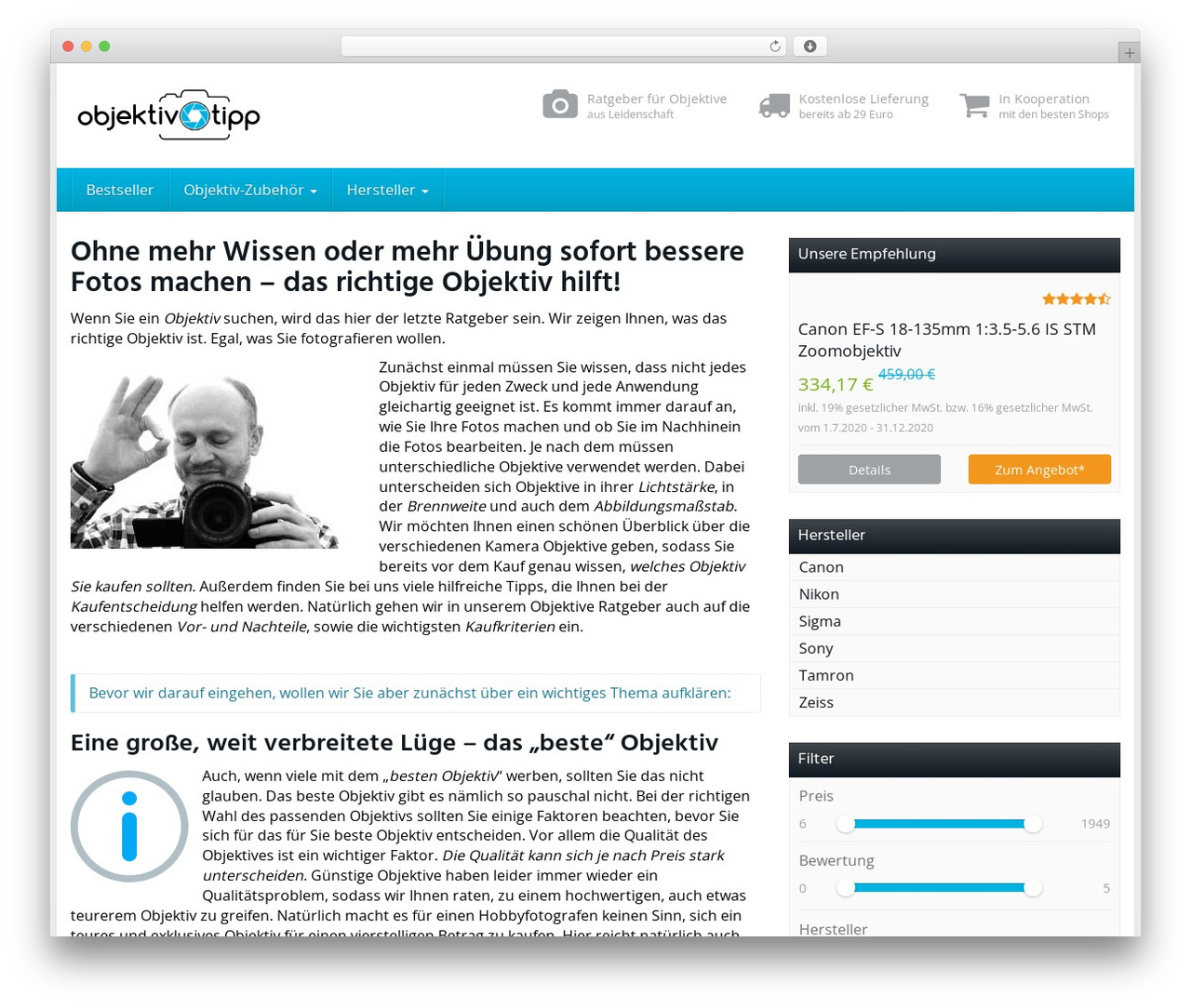 Theme WordPress Affiliate Theme - objektiv-tipp.de Theme WordPress Affiliate Theme - objektiv-tipp.de