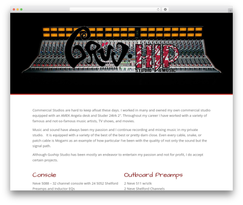 WordPress theme Divi - gruvhip.com