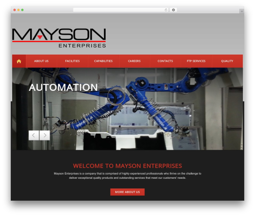 cherry WordPress theme design - maysonenterprises.com