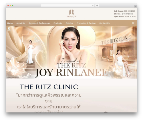 DermaClear WordPress theme - theritzclinic.com