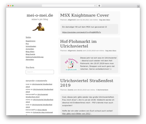Omega WordPress blog theme - mei-o-mei.de