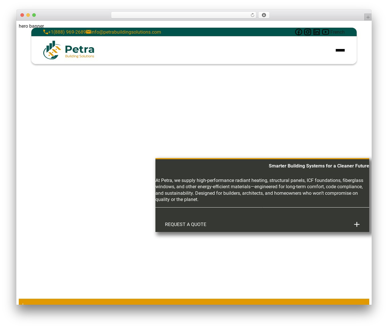 Piney WordPress theme - petrabuildingsolutions.com