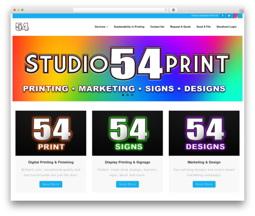 Shuttle WordPress theme design - studio54print.com