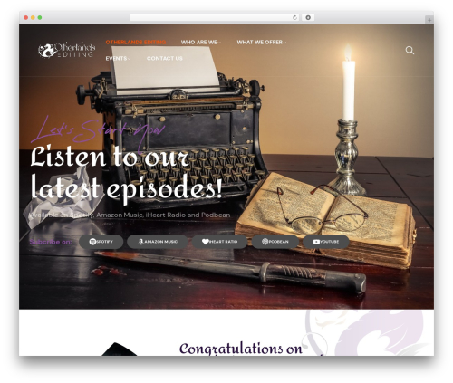 Theme WordPress Podover - otherlands-editing.com