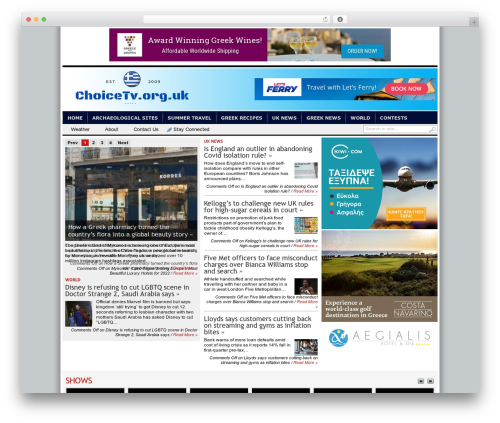 Favicons WordPress plugin - choicetv.org.uk