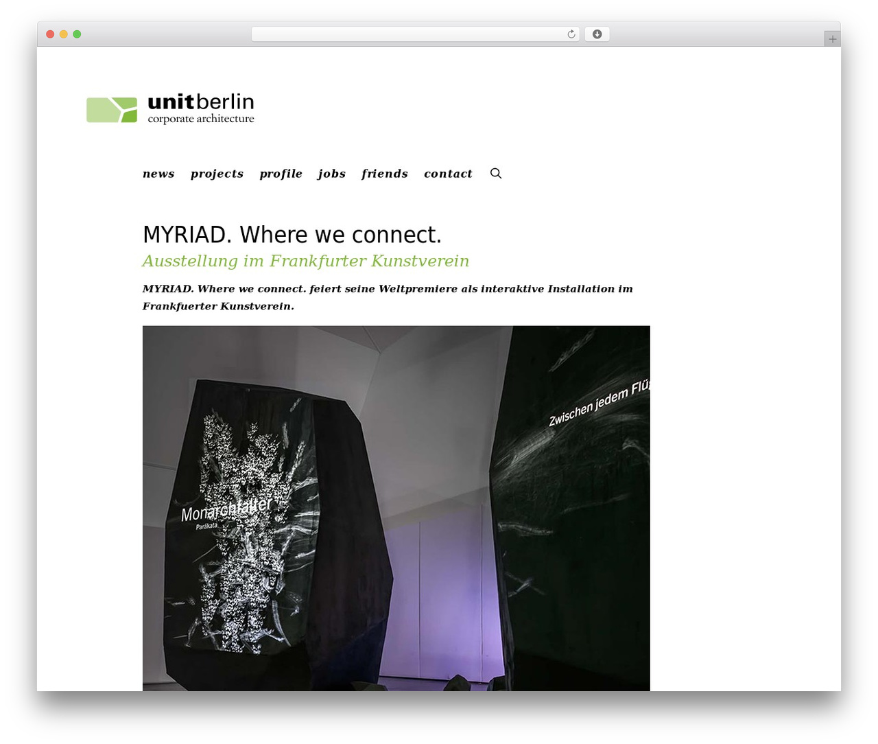Uncode WordPress theme design - unit-berlin.de