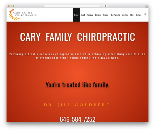 Versi theme WordPress - caryfamilychiropractic.com