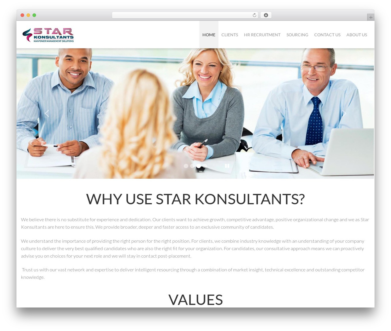 WordPress theme Cherry Framework - starkonsultants.com