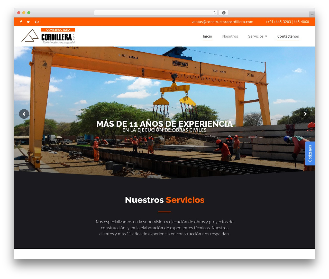 WordPress theme Construction - constructoracordillera.com WordPress theme Construction - constructoracordillera.com