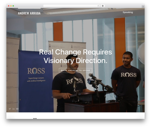 WordPress theme Ross - andrewarruda.com