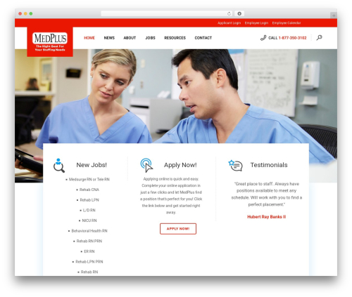 Bridge WordPress theme - medplusstaffing.cc