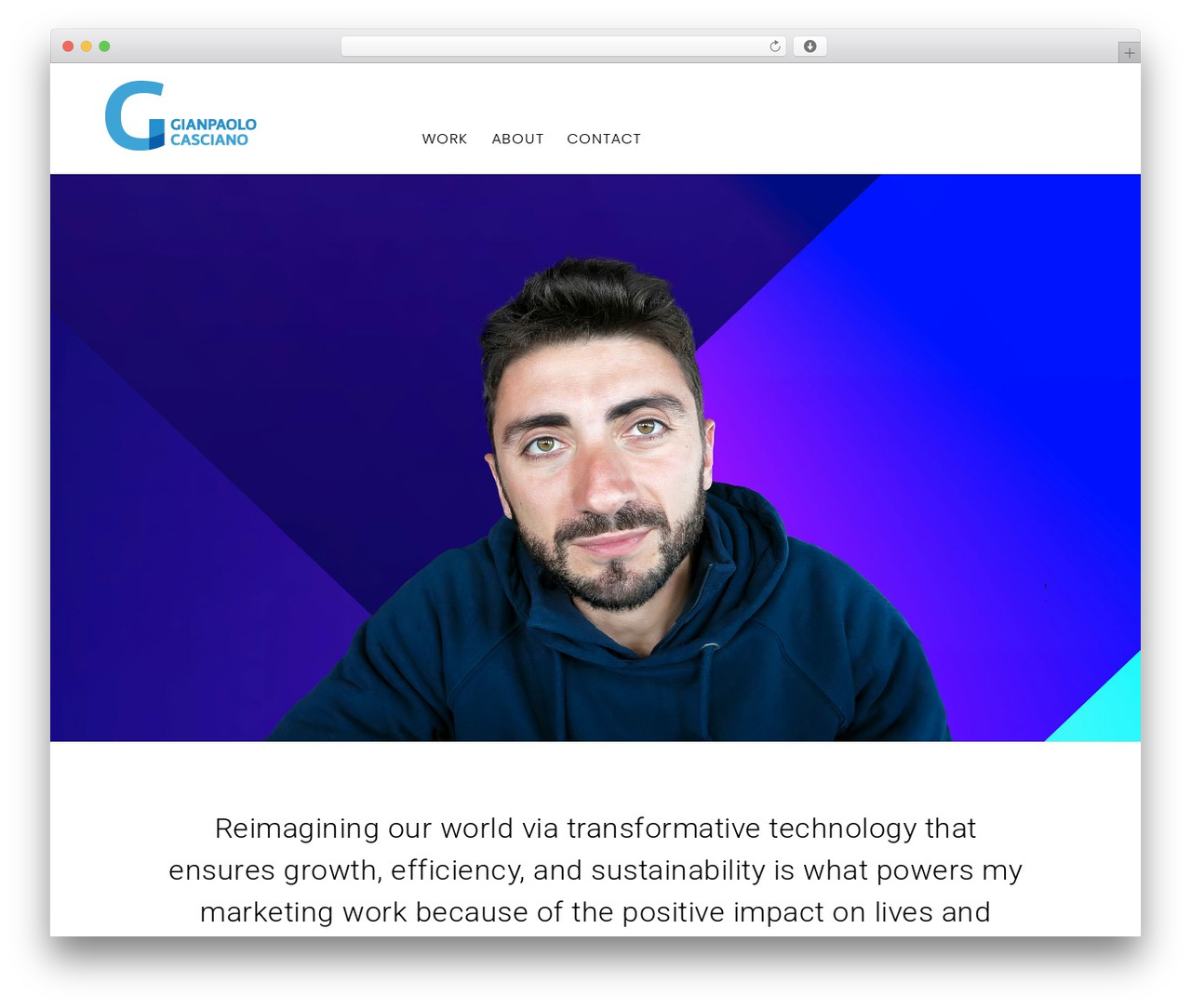 Concept WordPress theme - gianpaolocasciano.com