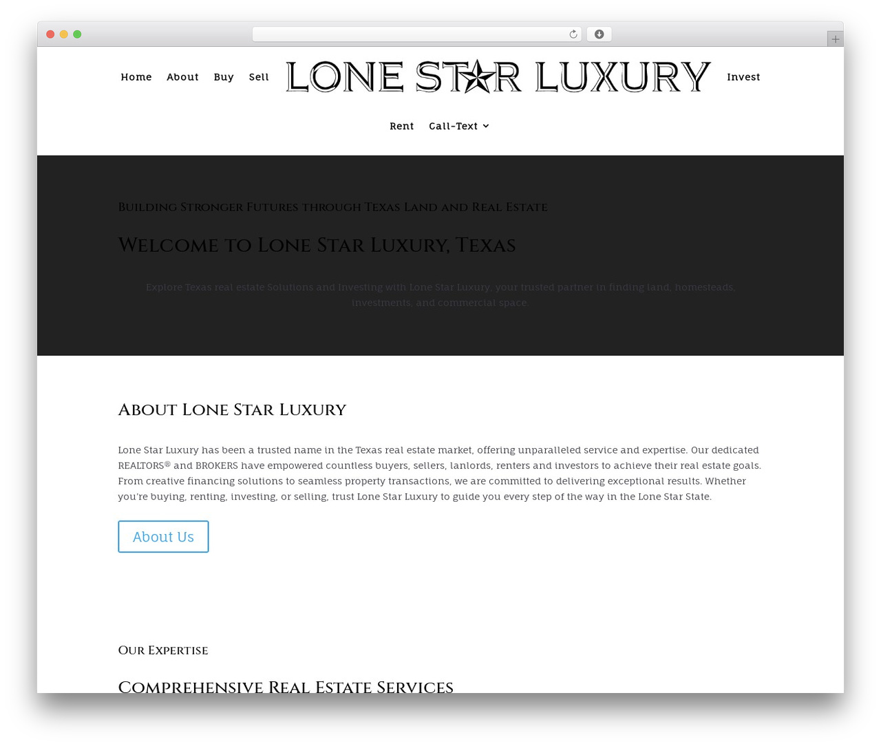 Divi theme WordPress - lonestarluxury.com