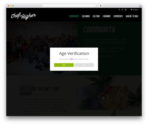 Age Verification (dispensary-age-verification) free WordPress plugin - chefforhigher.com