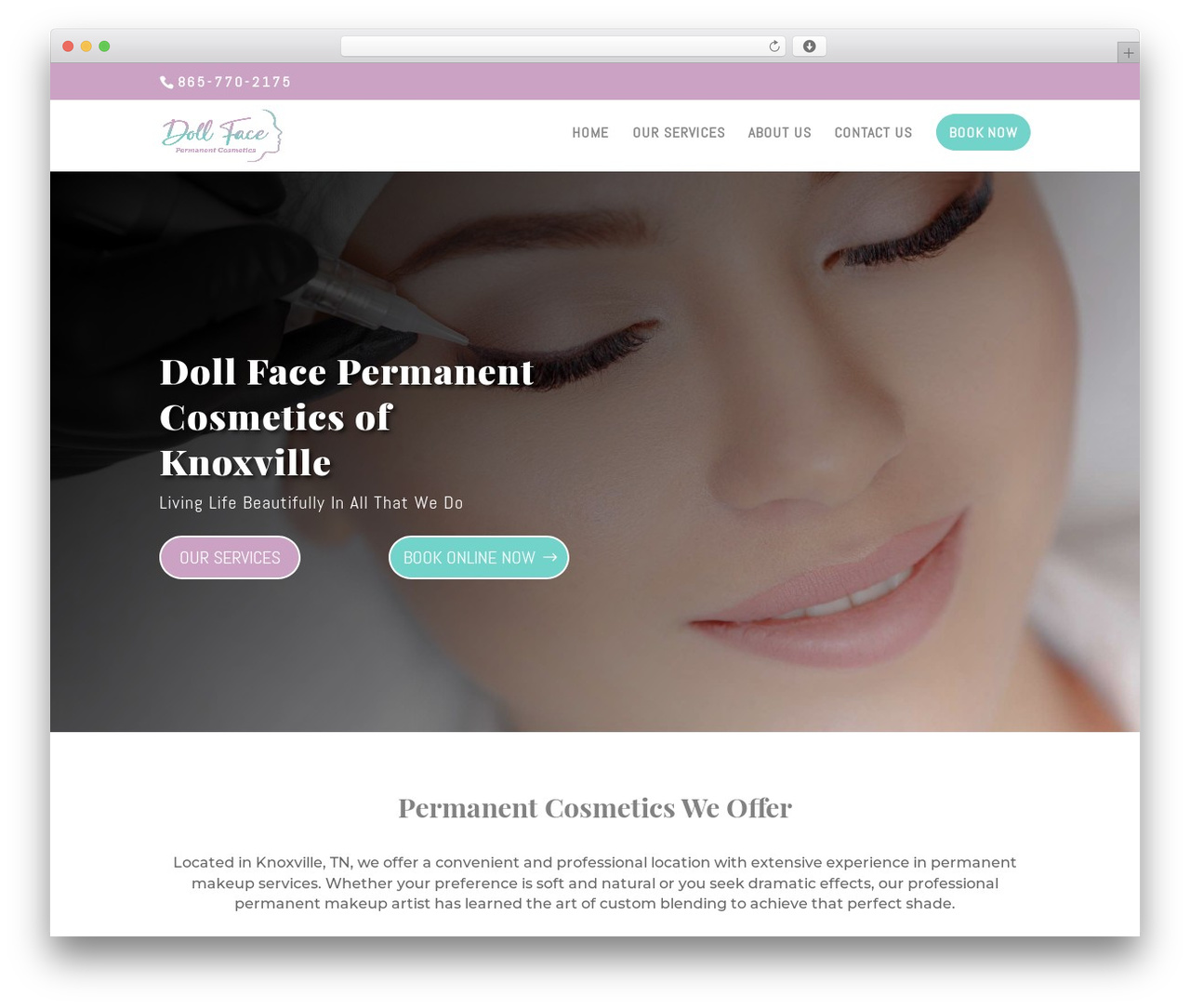 Divi WordPress website theme - dfpermanentcosmetics.com