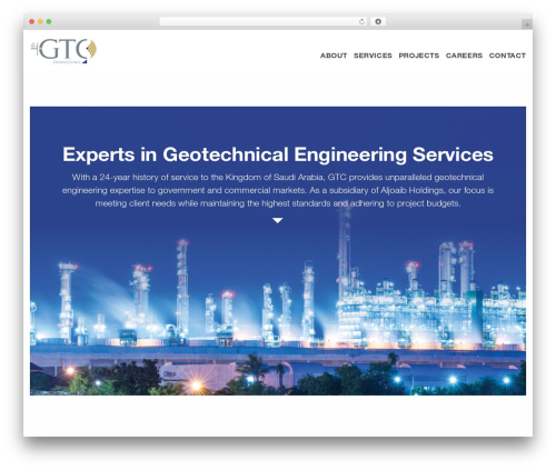 GTC Engineering WordPress theme - gtc-ksa.com