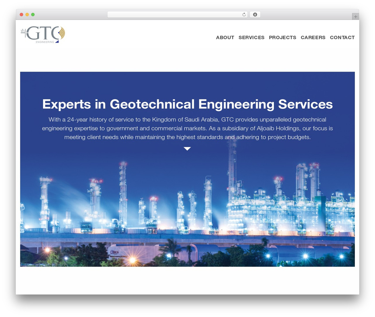 GTC Engineering WordPress theme - gtc-ksa.com