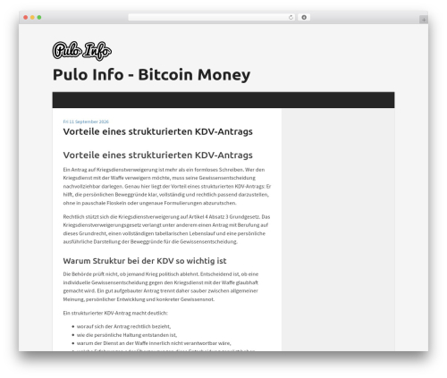 Morphic WordPress theme - puloinfo.net