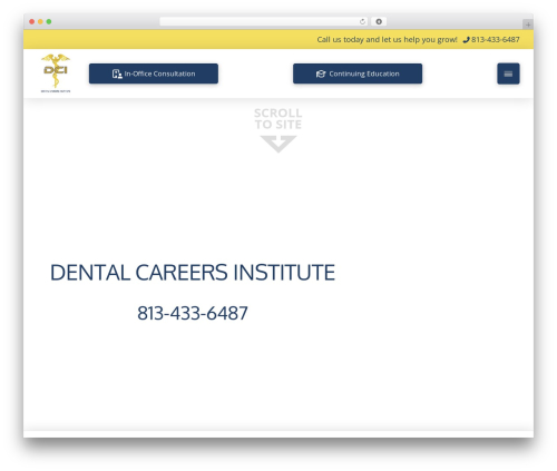 Pro WordPress theme - dentalcareersinstitute.net