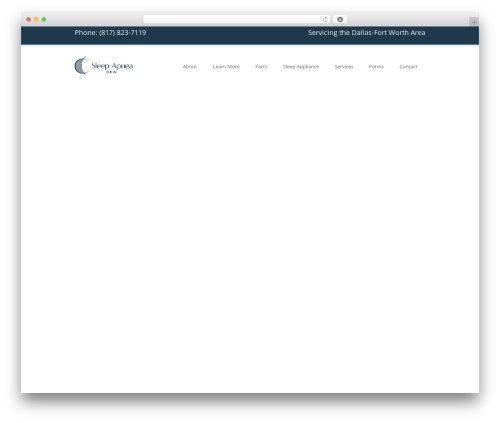 Sapphire WordPress WordPress theme - sleepapneadfw.com