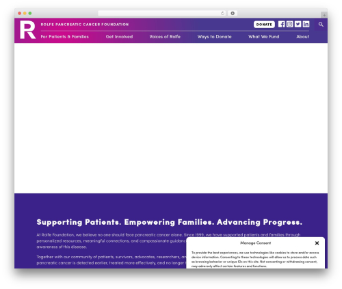 Info cards WordPress plugin - rolfefoundation.org