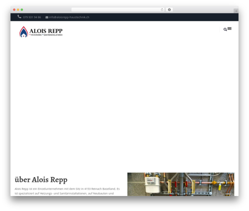 Theme WordPress plumber - aloisrepp-haustechnik.ch