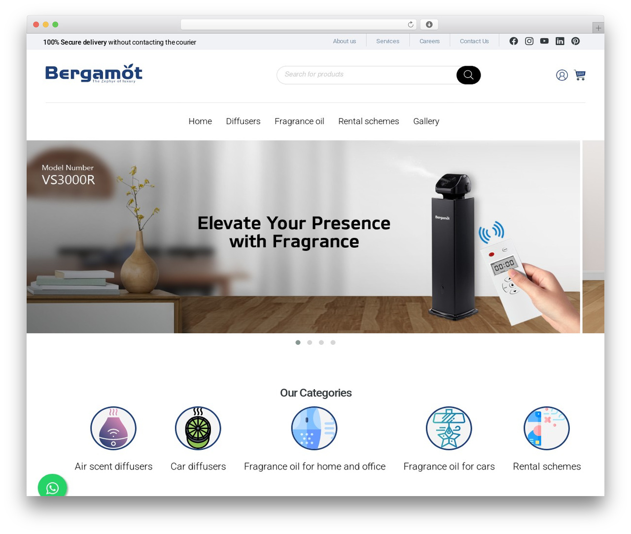 Threadsys Twenty Twenty WordPress store theme - bergamot-store.com
