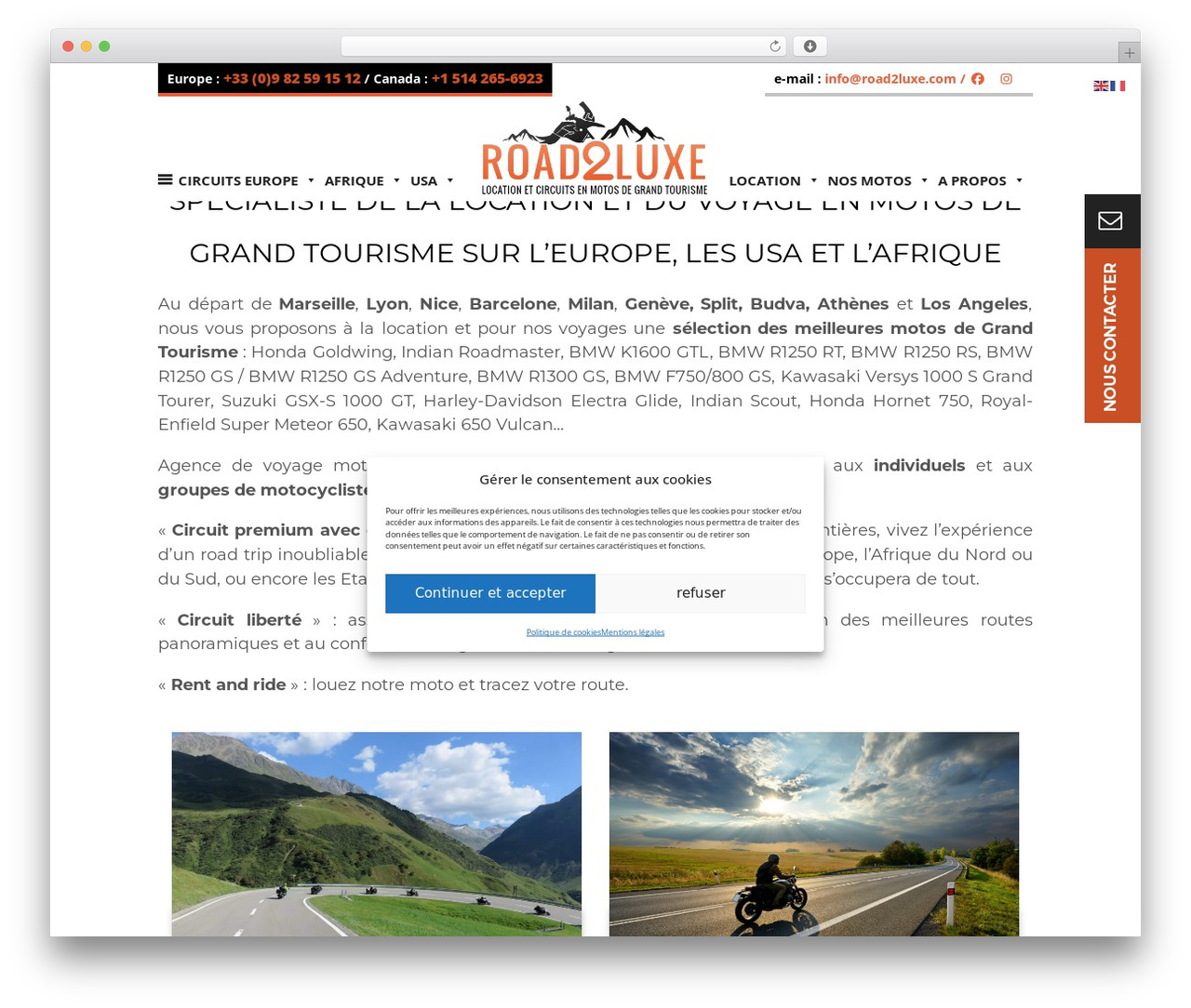 WordPress theme road2luxe - road2luxe.com