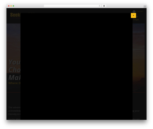 WordPress Theme WordPress theme - seekinggod.org