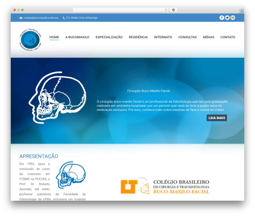 WordPress website theme Bucomaxilo - bucomaxilo-osid.com