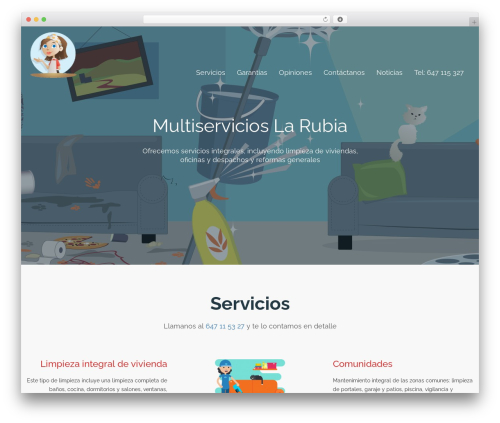 Azulapp WordPress theme - multiservicioslarubia.com