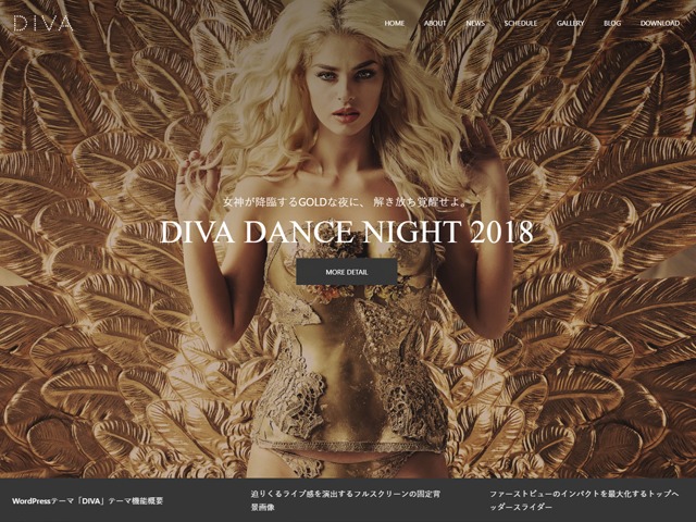 DIVA theme WordPress