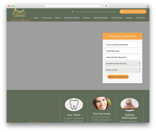 DoctorGenius Framework WordPress theme - fortleefamilydental.com