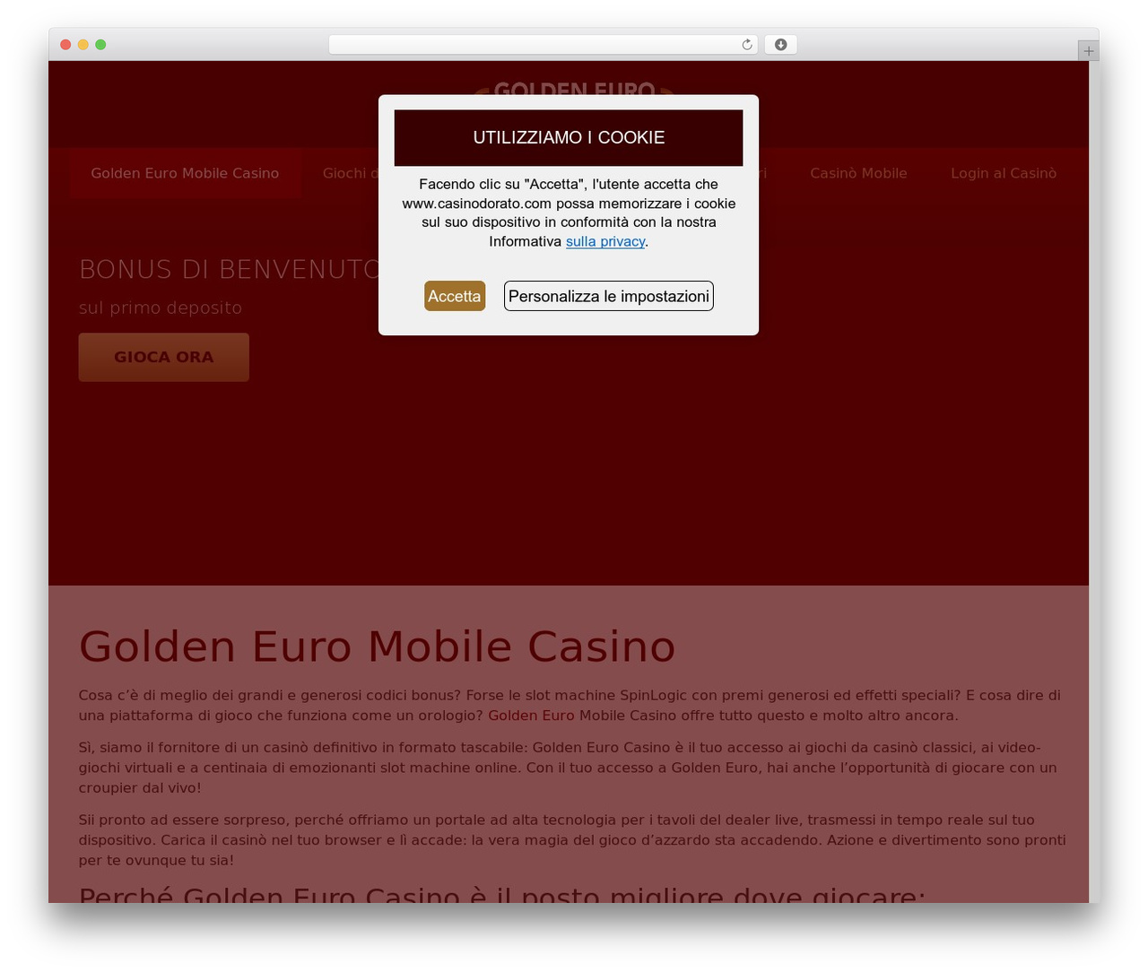 Hello Elementor WordPress theme - casinodorato.com