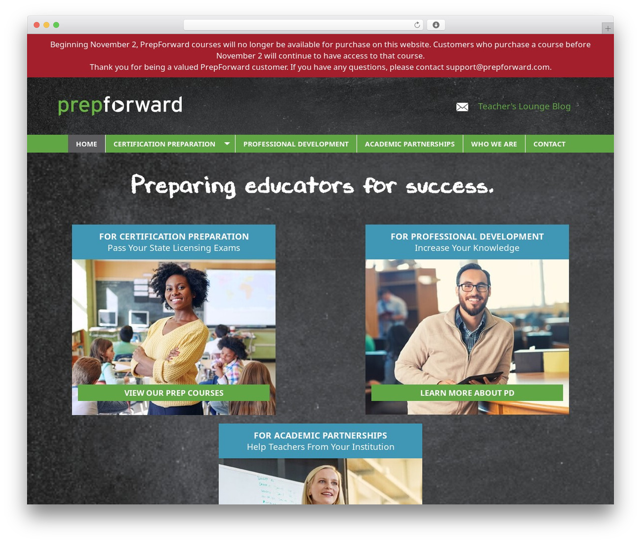 PrepForward theme WordPress - prepforward.com