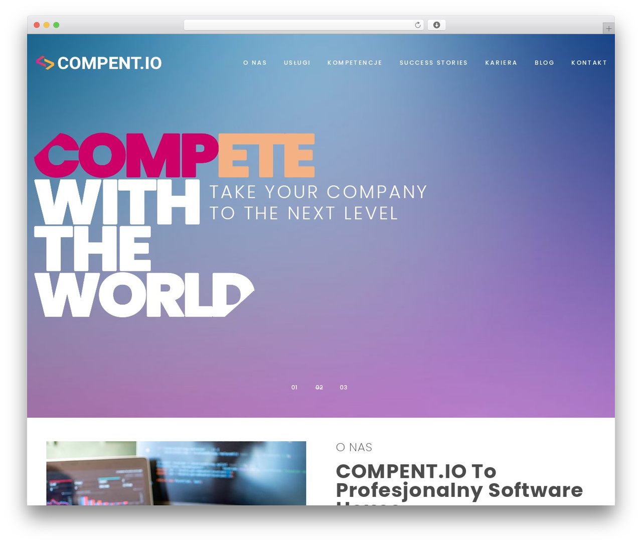 SkyMax theme WordPress - compent.io