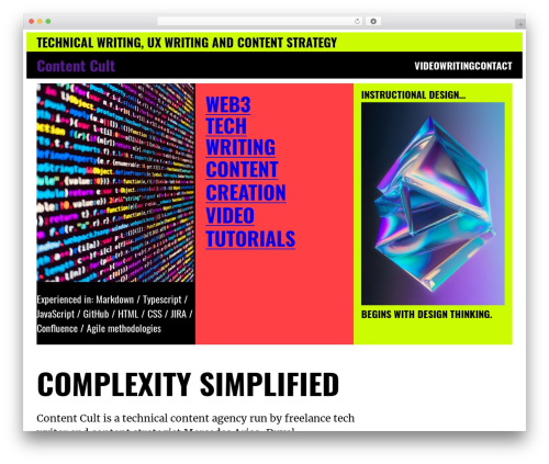 Tarantula theme WordPress - contentcult.com Tarantula theme WordPress - contentcult.com